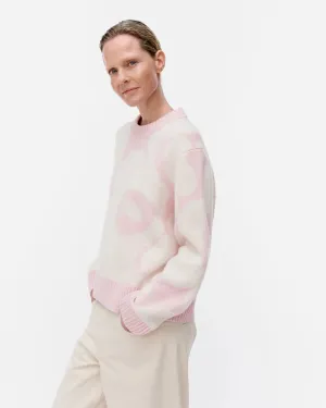 Virtaus Unikko Wool Sweater | Pink / Off White