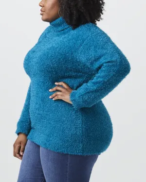 Vita Turtleneck Sweater | Azure Blue